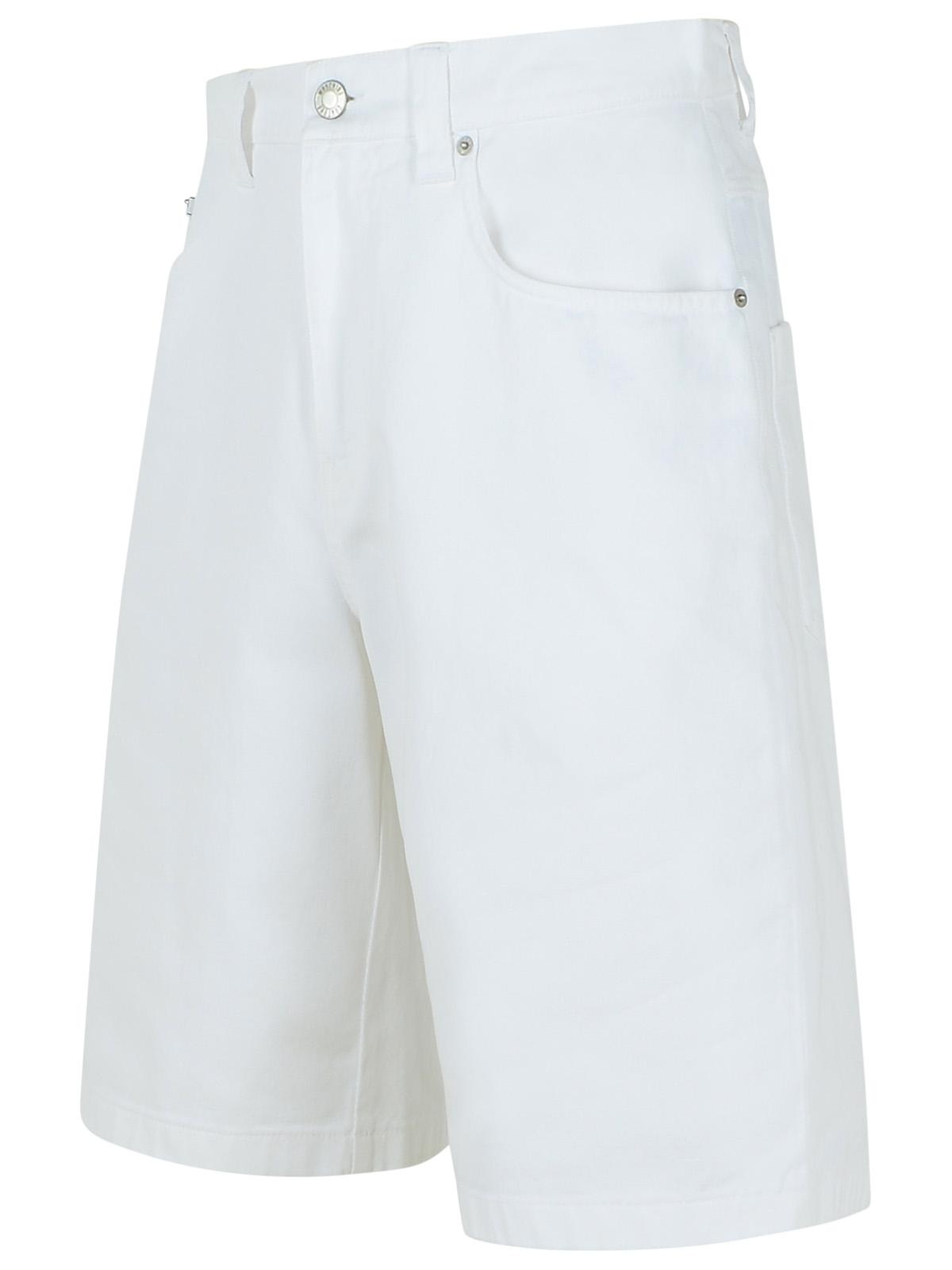 Moschino White Cotton Bermuda Shorts Men - 2