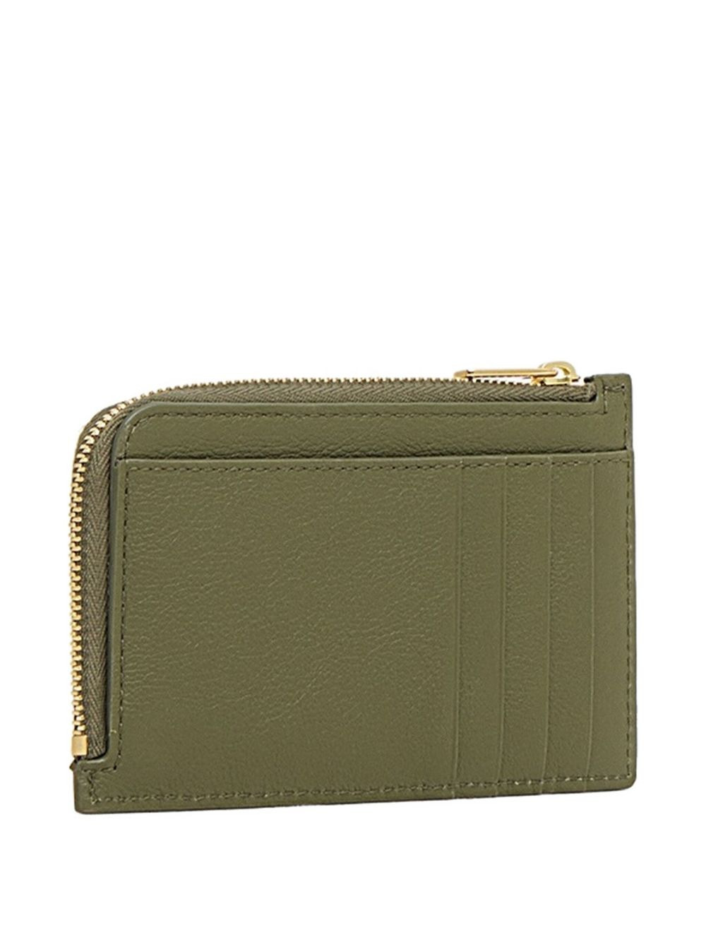 logo-plaque leather wallet - 2