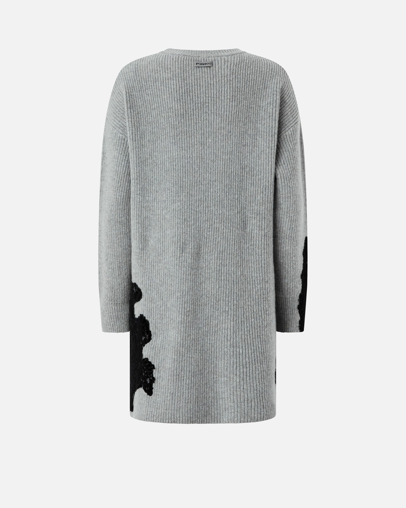 KNIT MINI DRESS WITH LACE 6