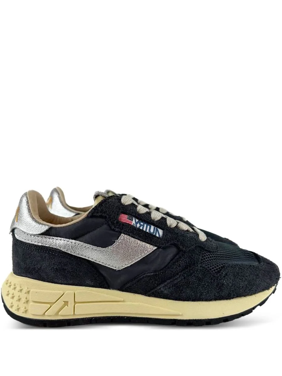 Autry 'Reelwind' Low Sneakers In Black Nylon And Suede - 1