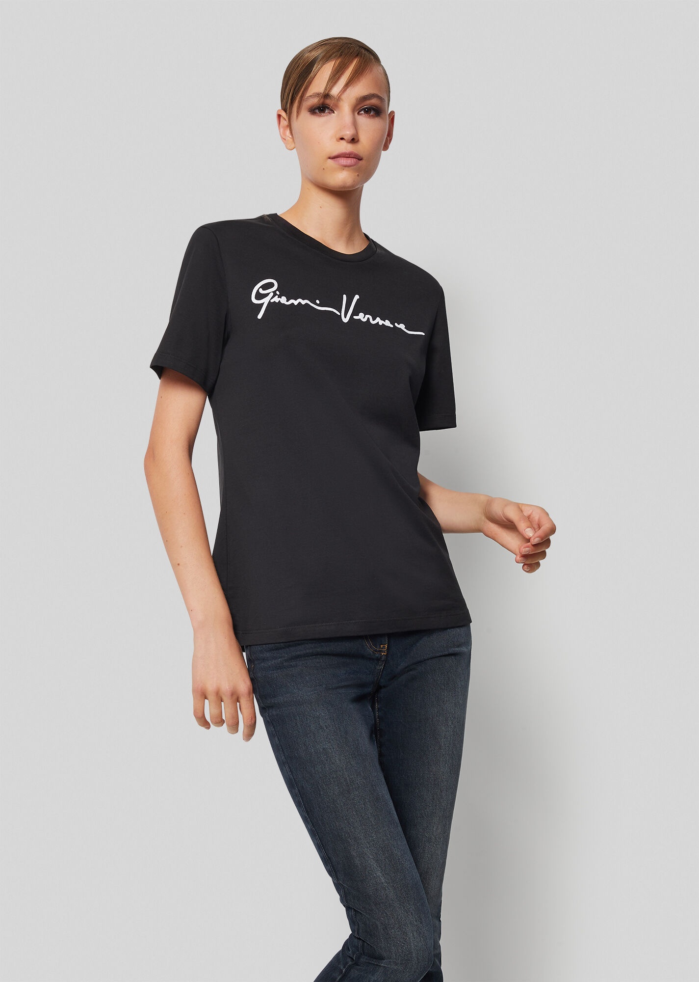 Embroidered GV Signature T-Shirt - 2