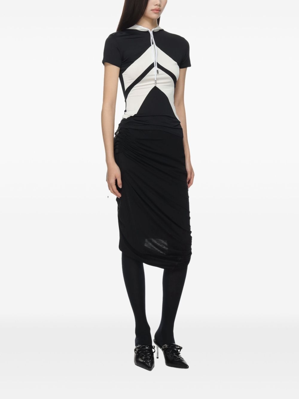 chevron-print maxi dress - 3