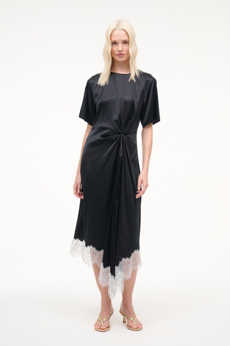 STAUD STAUD SONOMA SILK DRESS BLACK outlook