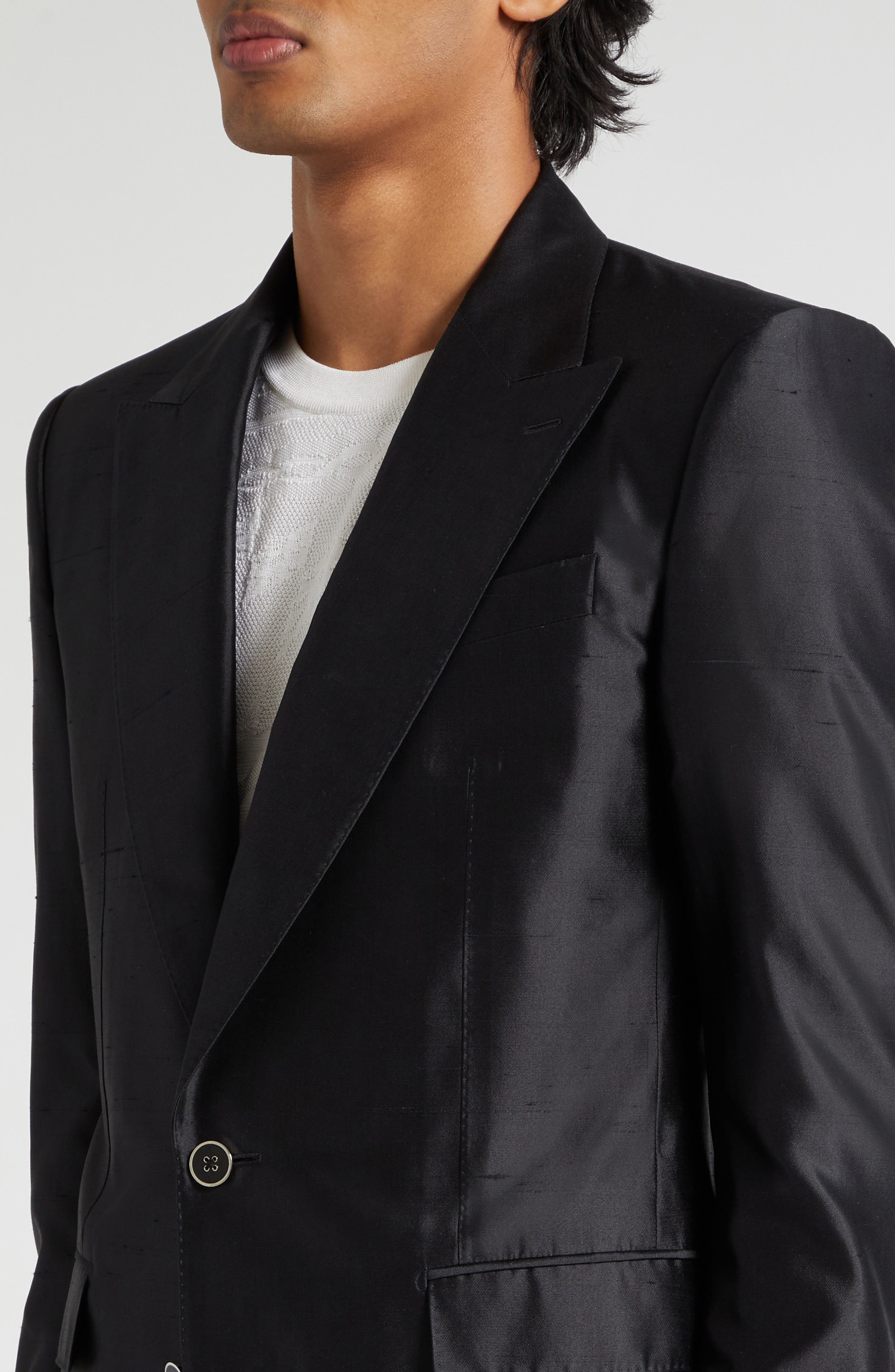 Sicilia Fit Silk Shantung Two-Piece Suit - 4