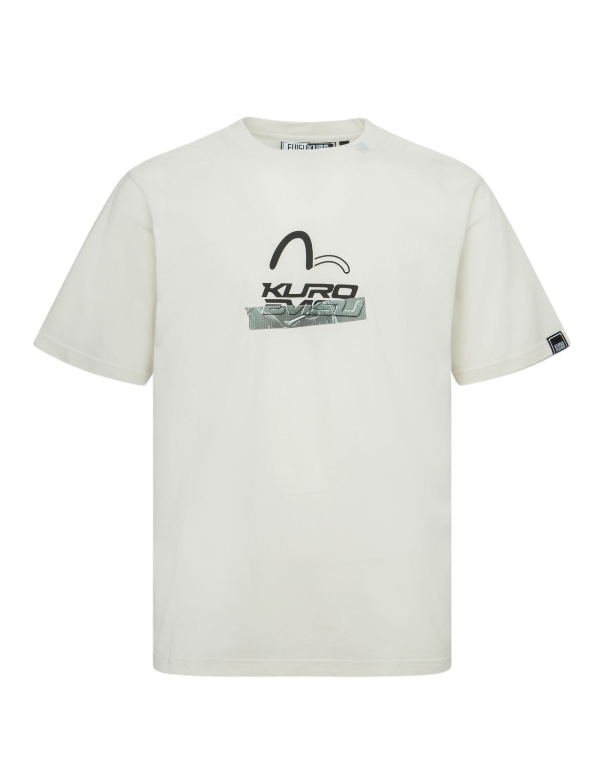 Logo and Tape Print Regular Fit T-shirt - 11