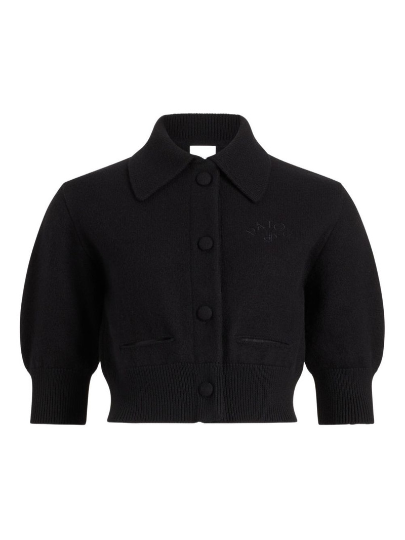 buttoned-up wool cardigan 1