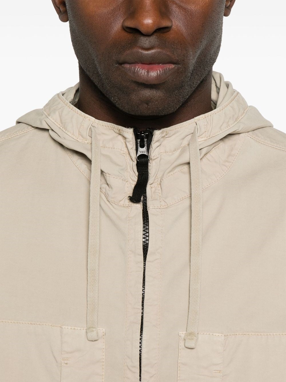 Cotton short parka coat - 5
