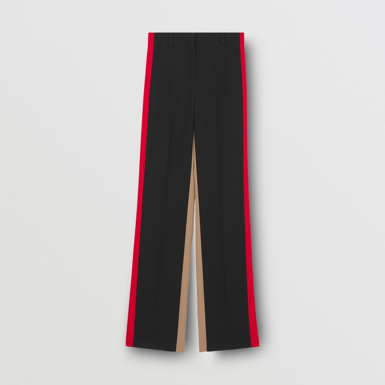 Colour Block Grain de Poudre Wool Tailored Trousers - 1