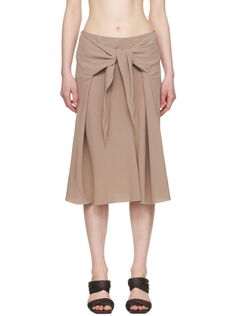Taupe Hollywood Strutter Midi Skirt 1