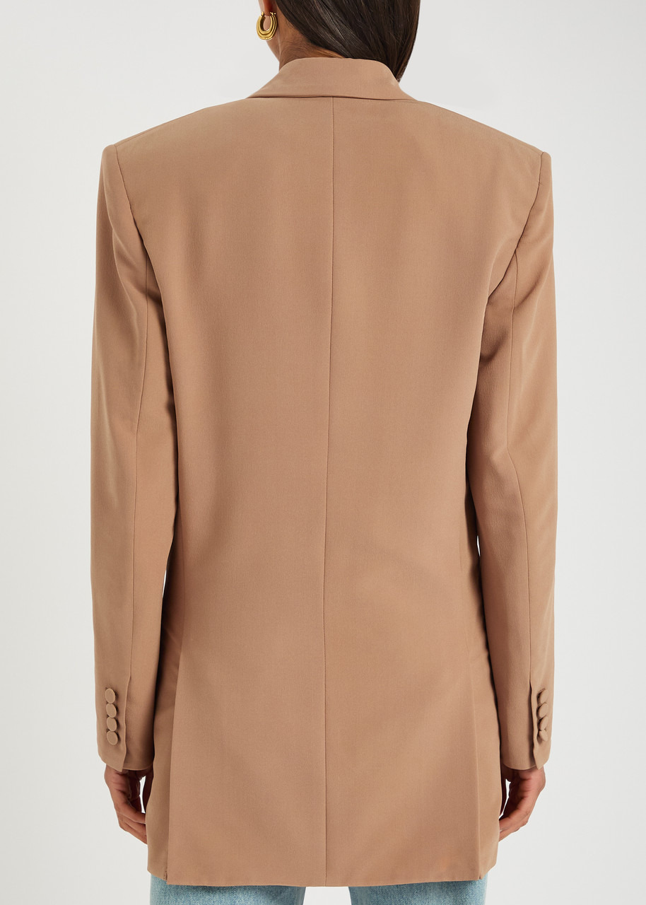 Yves Saint Laurent Manteau Oversized Silk-chiffon Blazer - 3