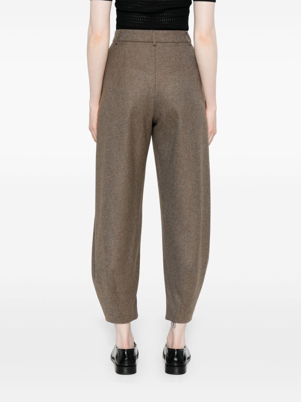 virgin wool-blend wide-leg trousers - 4