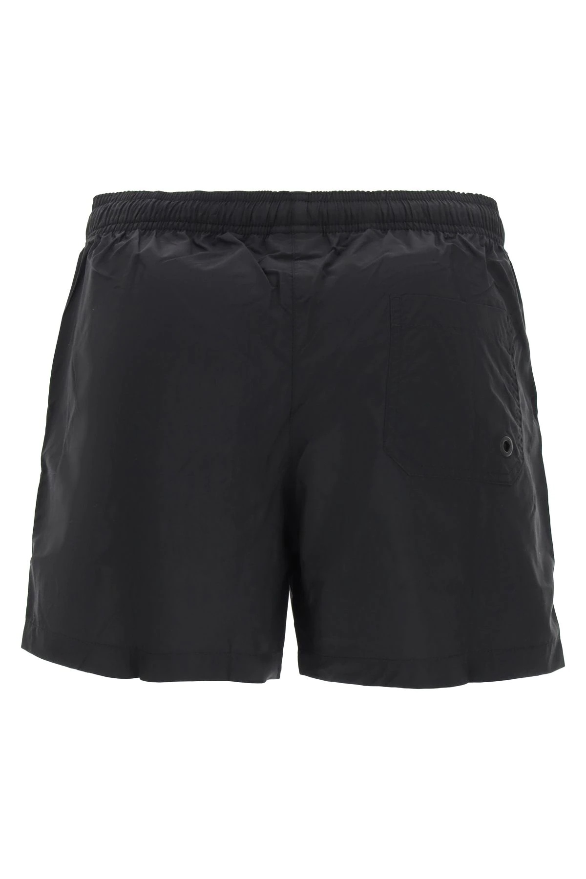 SWIM TRUNKS WITH FIRE CROSS LOGO EMBROIDERY - 2