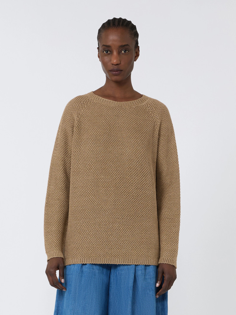 ORO Lightweight linen sweater - DESERT 3