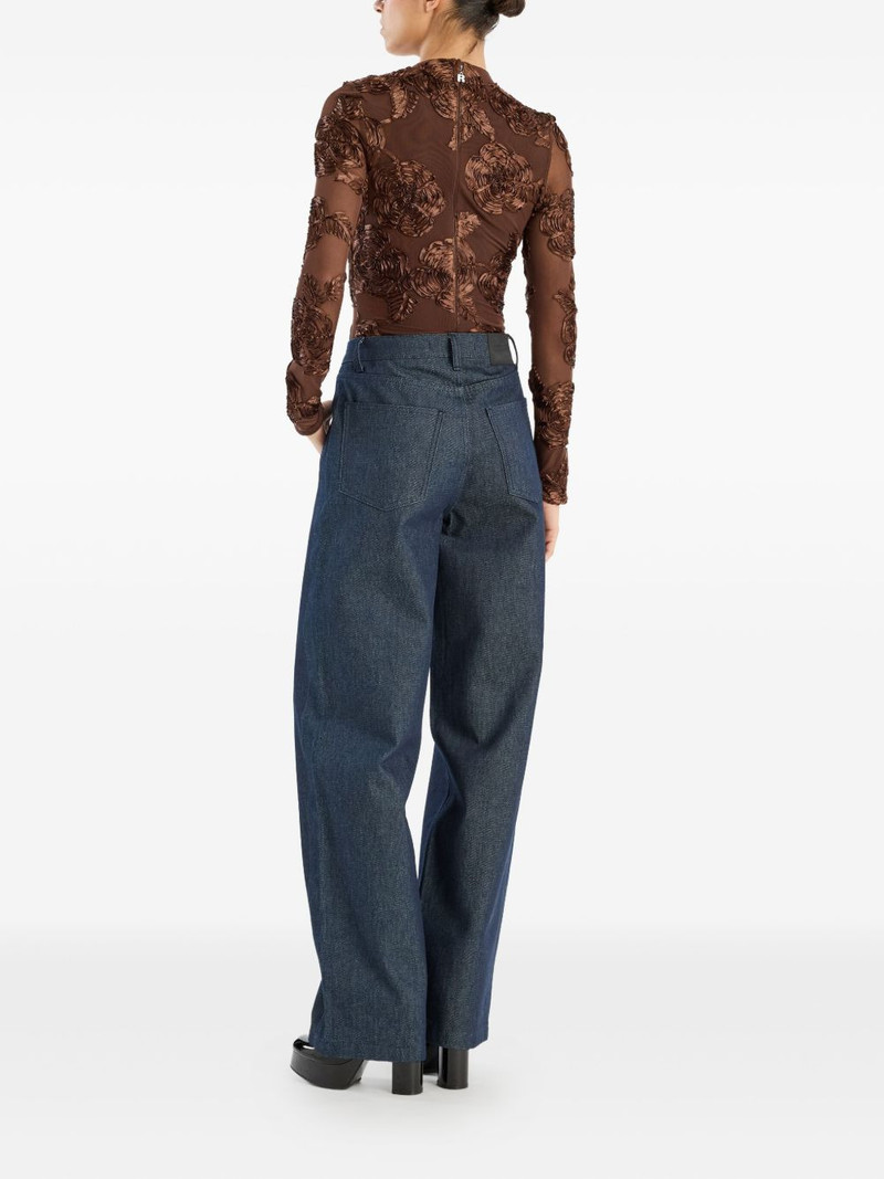 five-pocket wide-leg jeans 3
