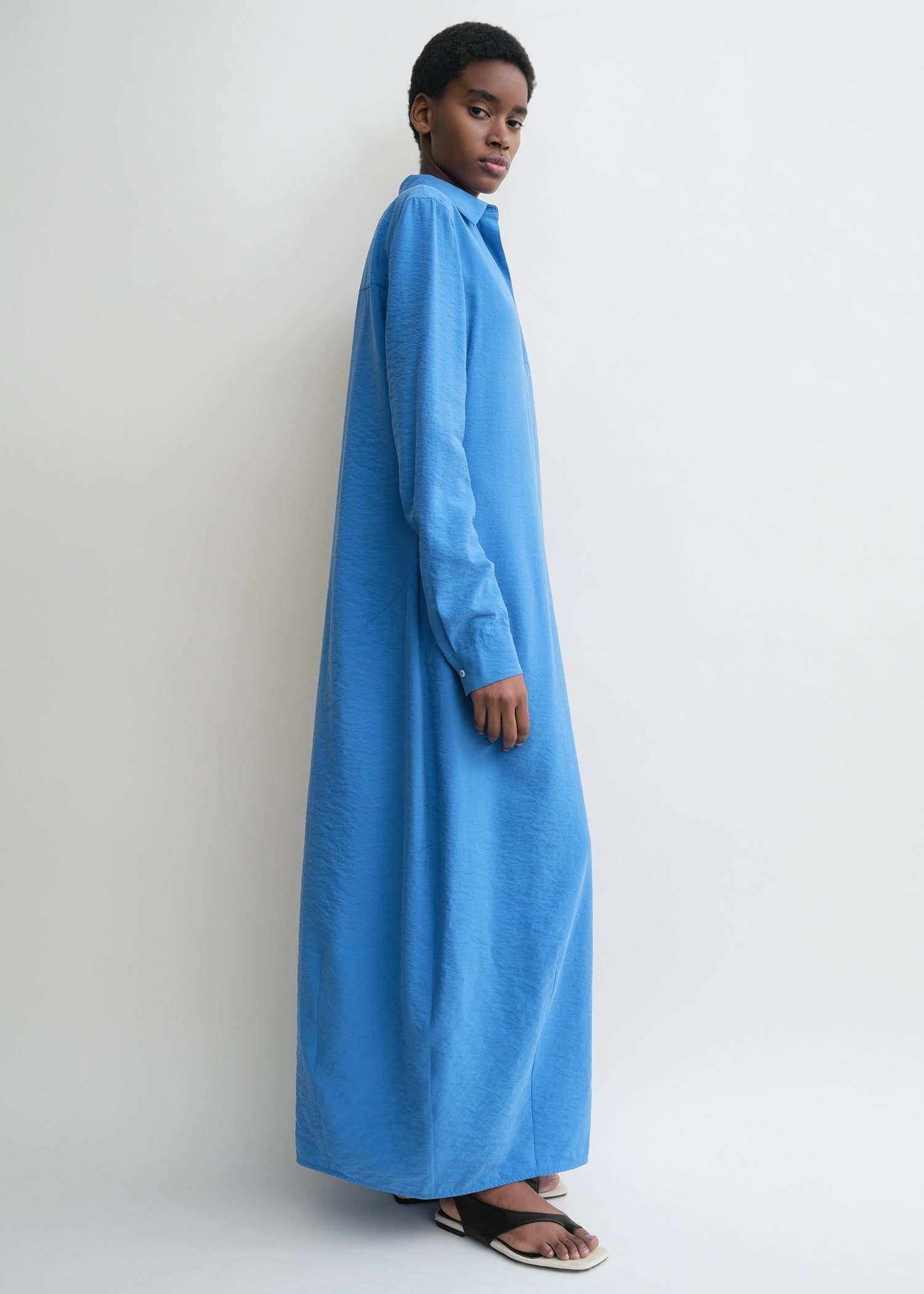 Parachute shirtdress cobalt - 4