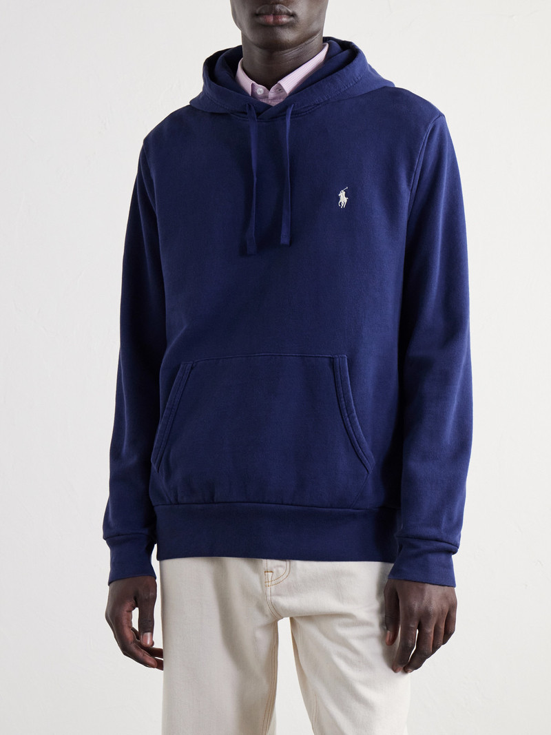 Logo-Embroidered Cotton-Jersey Hoodie 3