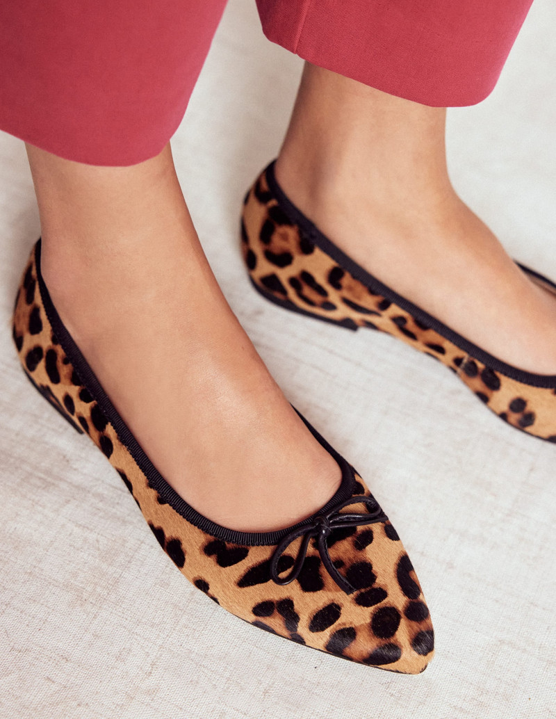 BODEN Point Flexi Sole Flats-Classic Leopard outlook