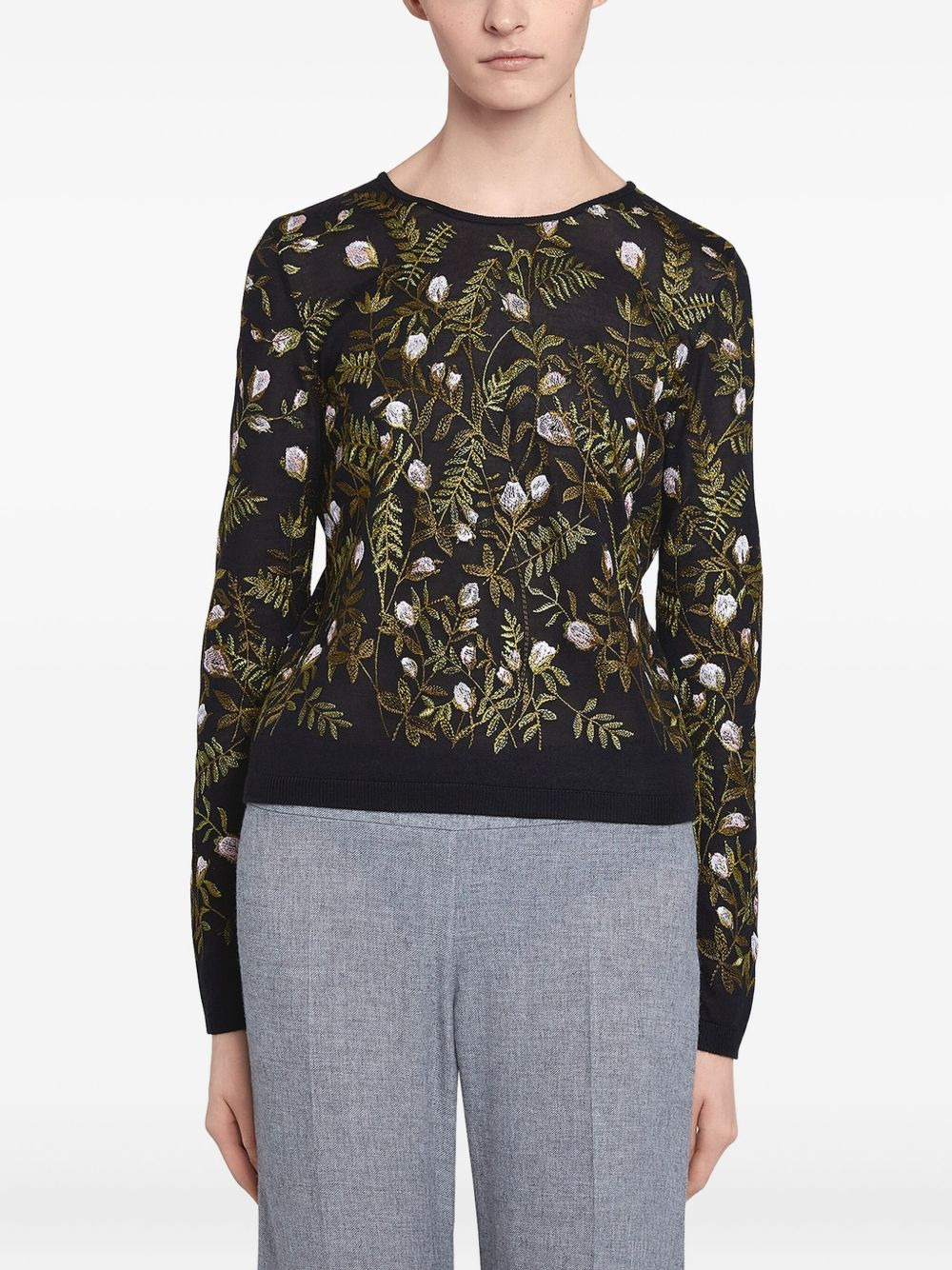 floral-embroidered  top - 2