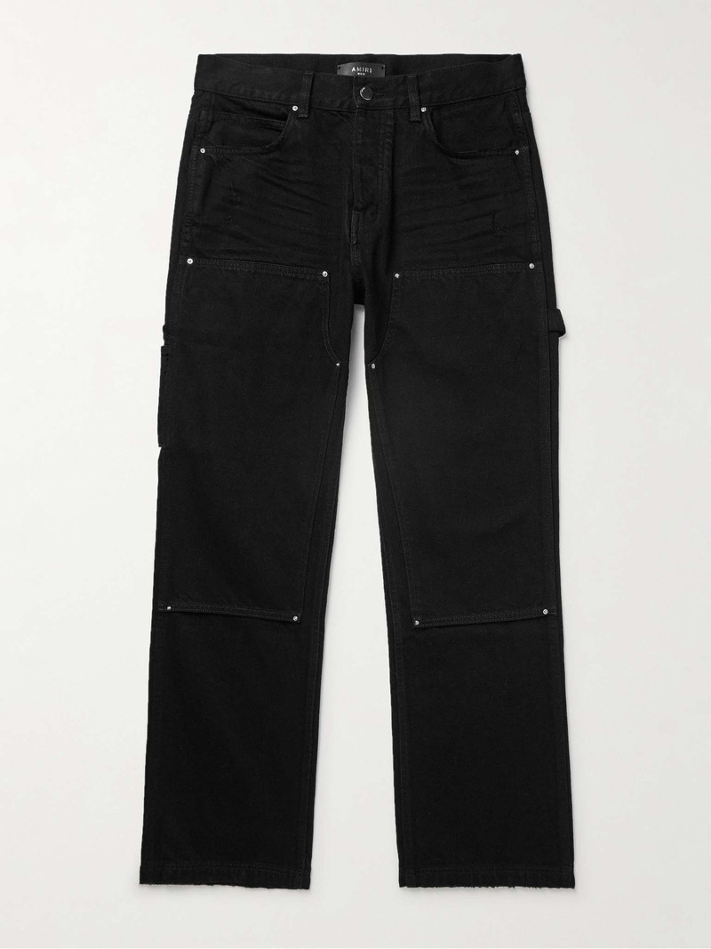 Carpenter Straight-Leg Distressed Panelled Jeans 1