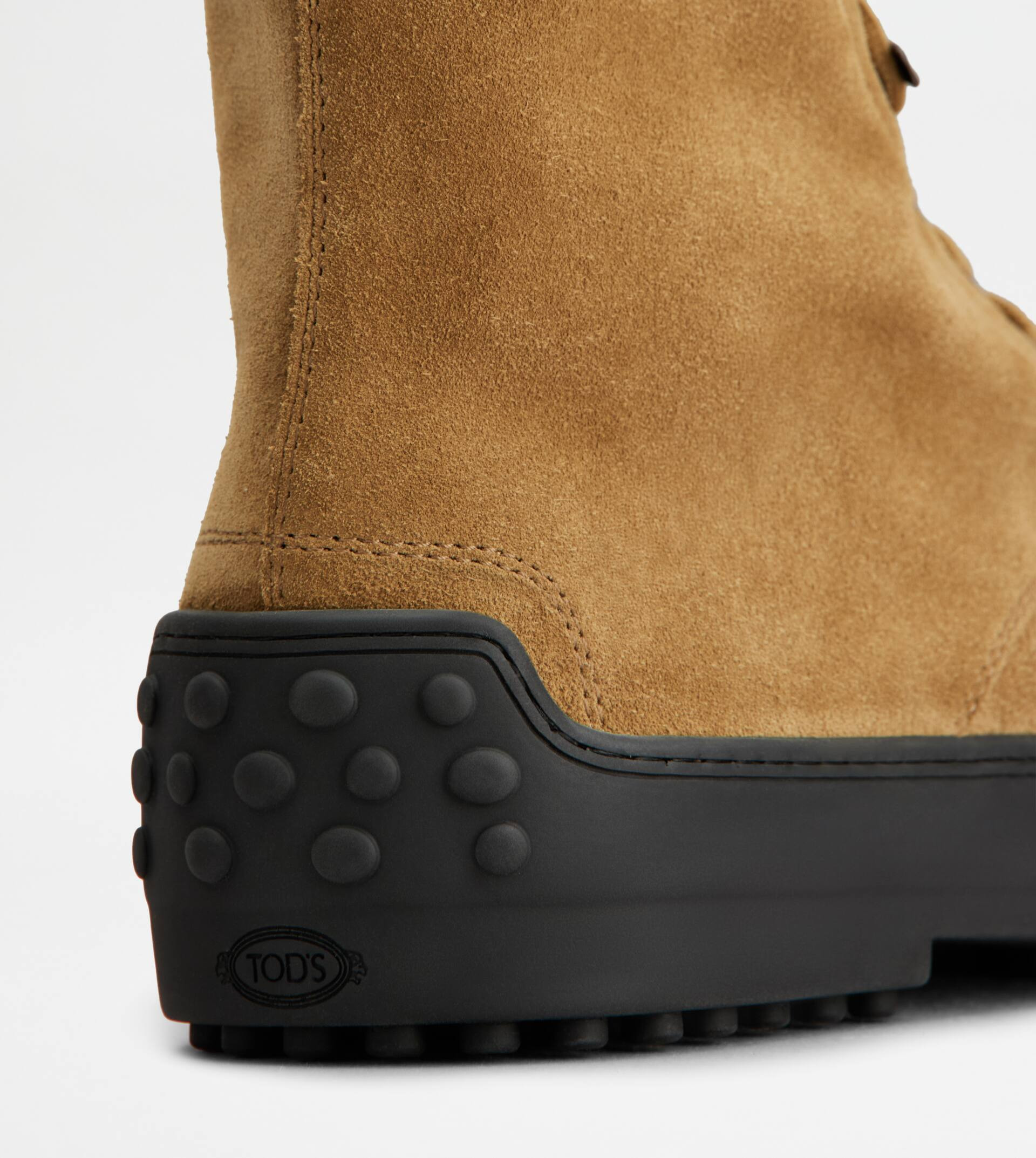 WINTER GOMMINO ANKLE BOOTS IN SUEDE - BROWN - 5