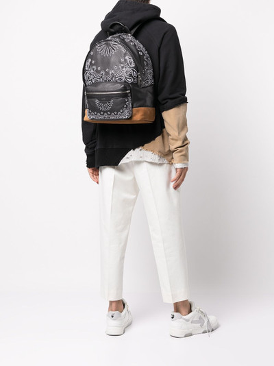 AMIRI bandana print backpack outlook