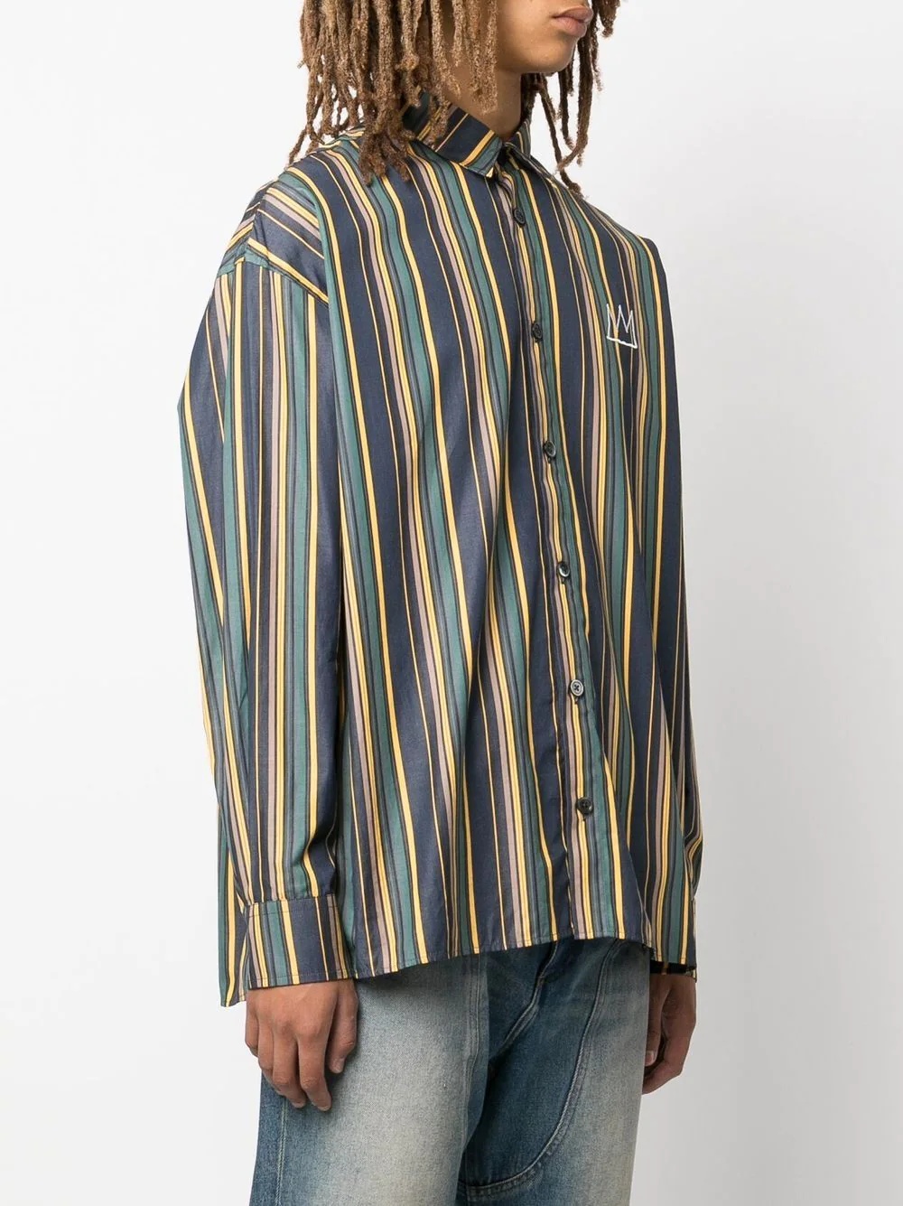 Illustion Nows The Time striped shirt - 4