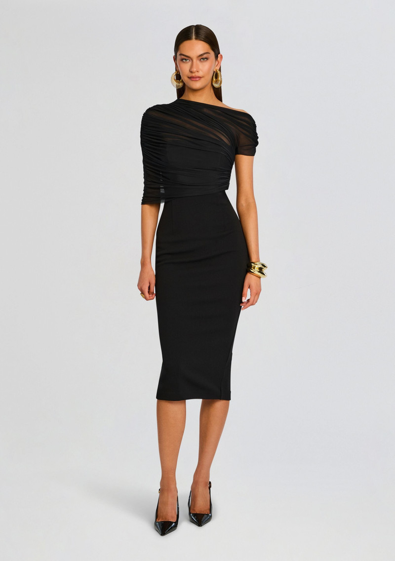 SELMA MIDI CREPE DRESS 1