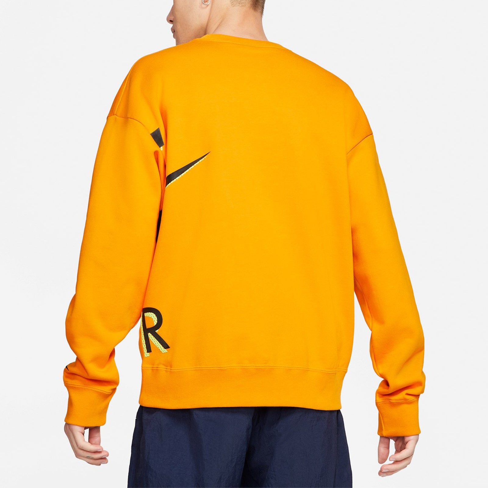 Nike Air x Kim Jones Jointly Signed Logo Printing Brushed Round Collar GS Orange DD0693-804 - 5