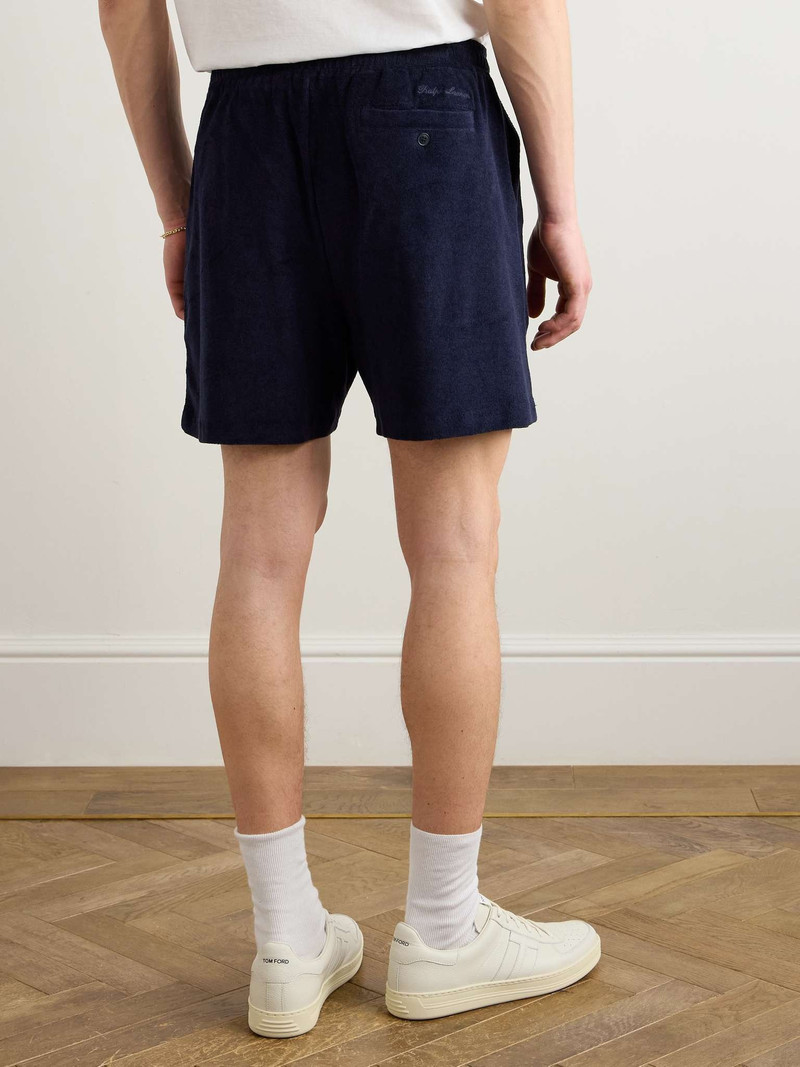 Riviera Straight-Leg Cotton and Modal-Blend Terry Drawstring Shorts 4