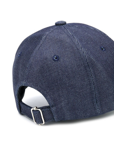 A.P.C. embroidered logo denim cap outlook