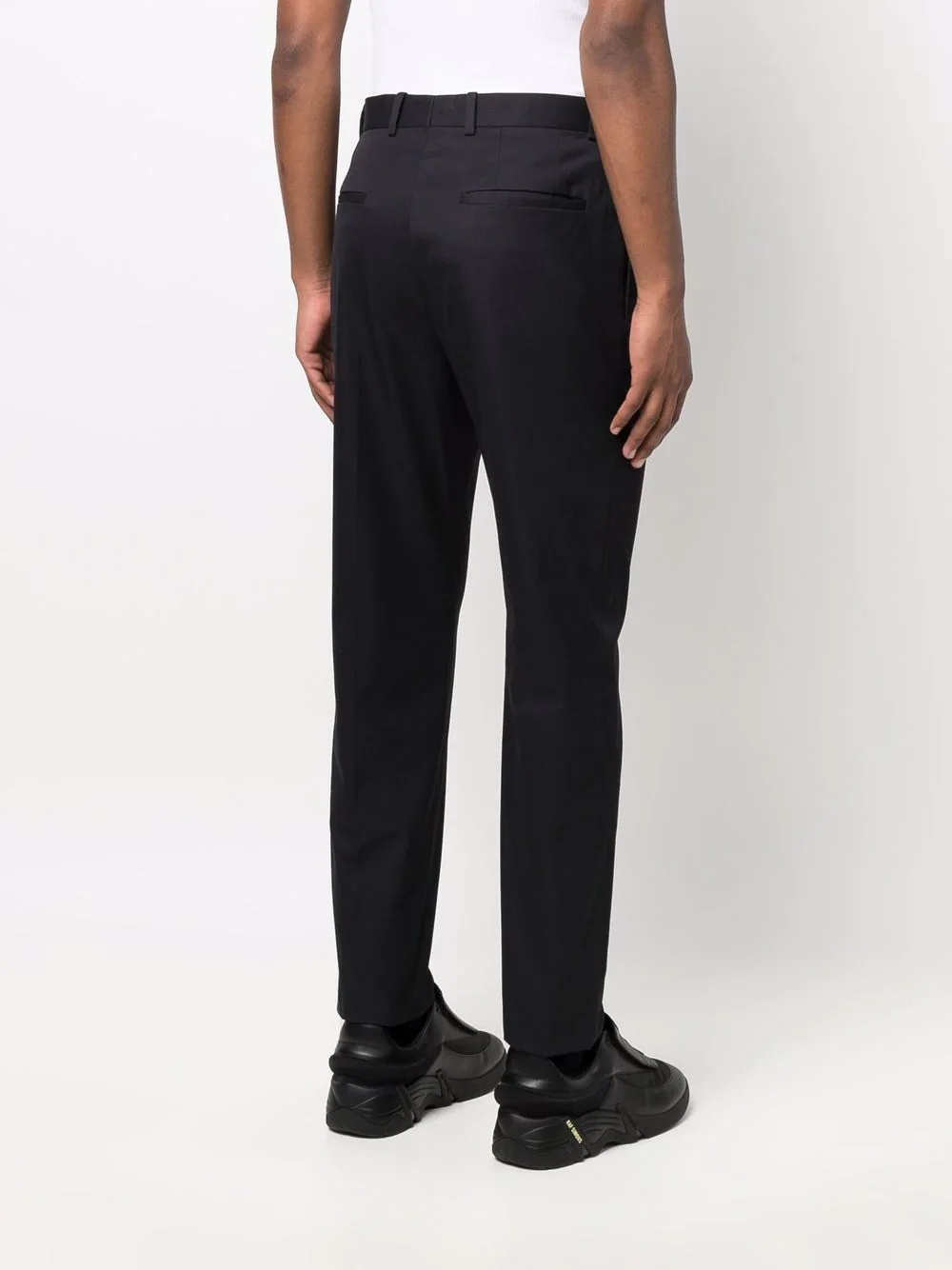 slim fit cotton trousers - 4