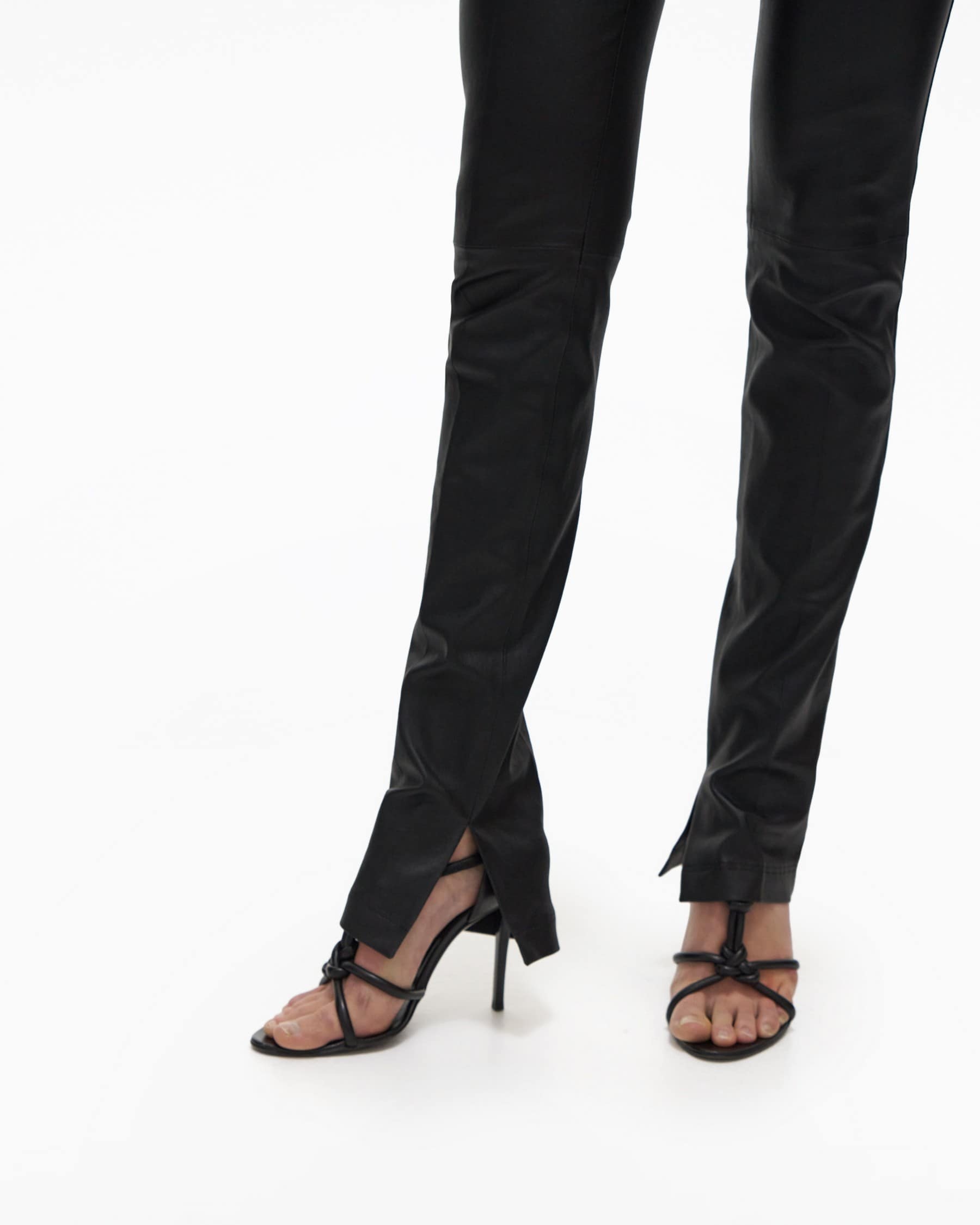 CORE SLIT LEATHER PANT - 6
