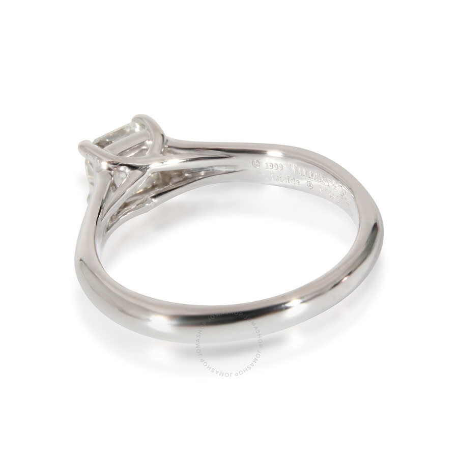 Pre-Owned Tiffany & Co. Lucida Diamond Engagement Ring in Platinum G VVS2 0.63 CTW - 2