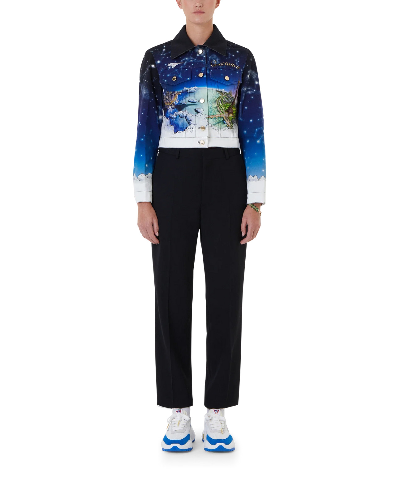 Vol Au Nuit Classic Printed Denim Jacket - 3