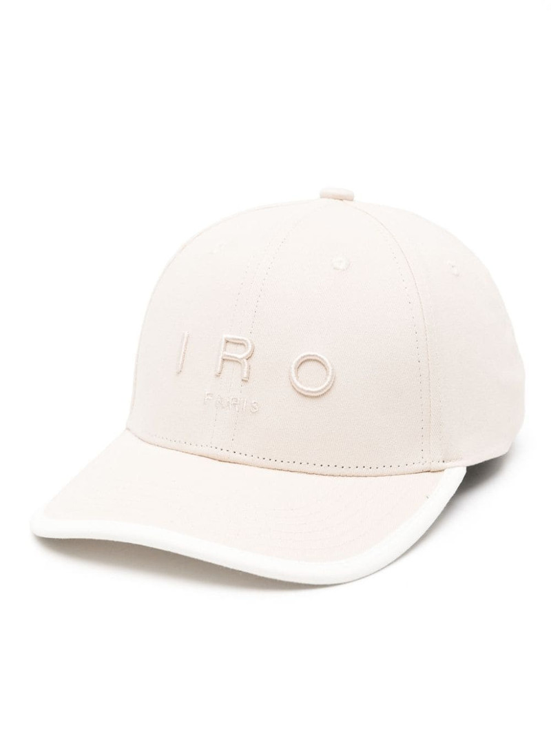 logo-embroidered cotton baseball cap 1