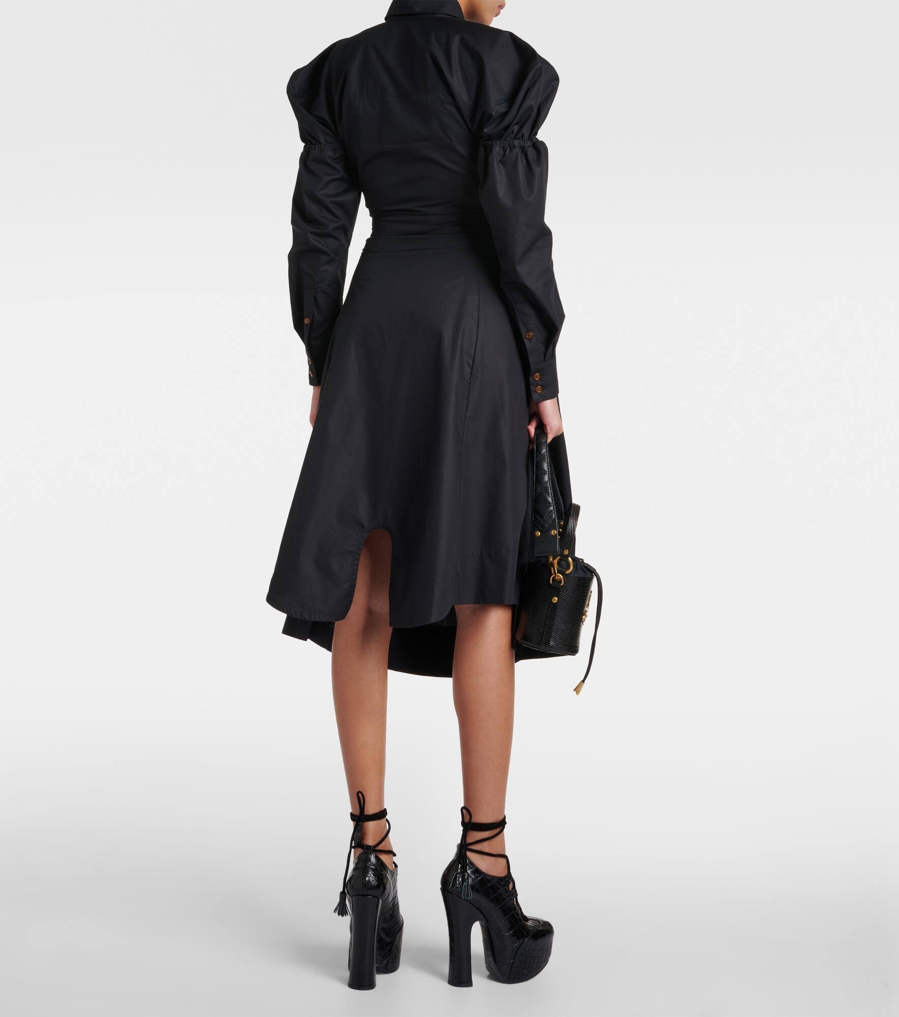 Kate cotton poplin midi dress - 3