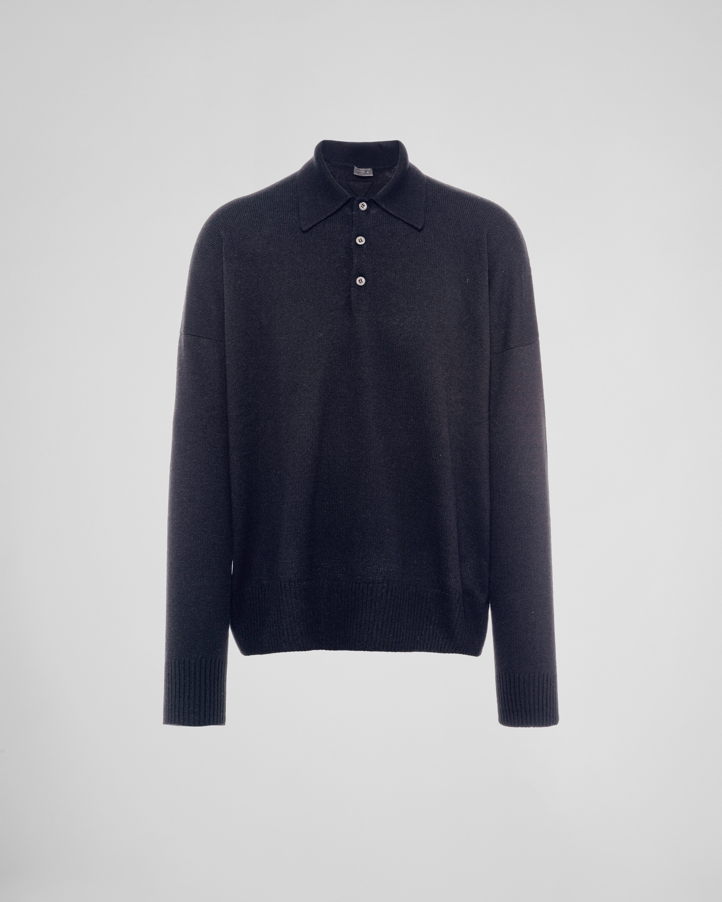 Cashmere polo shirt - 1