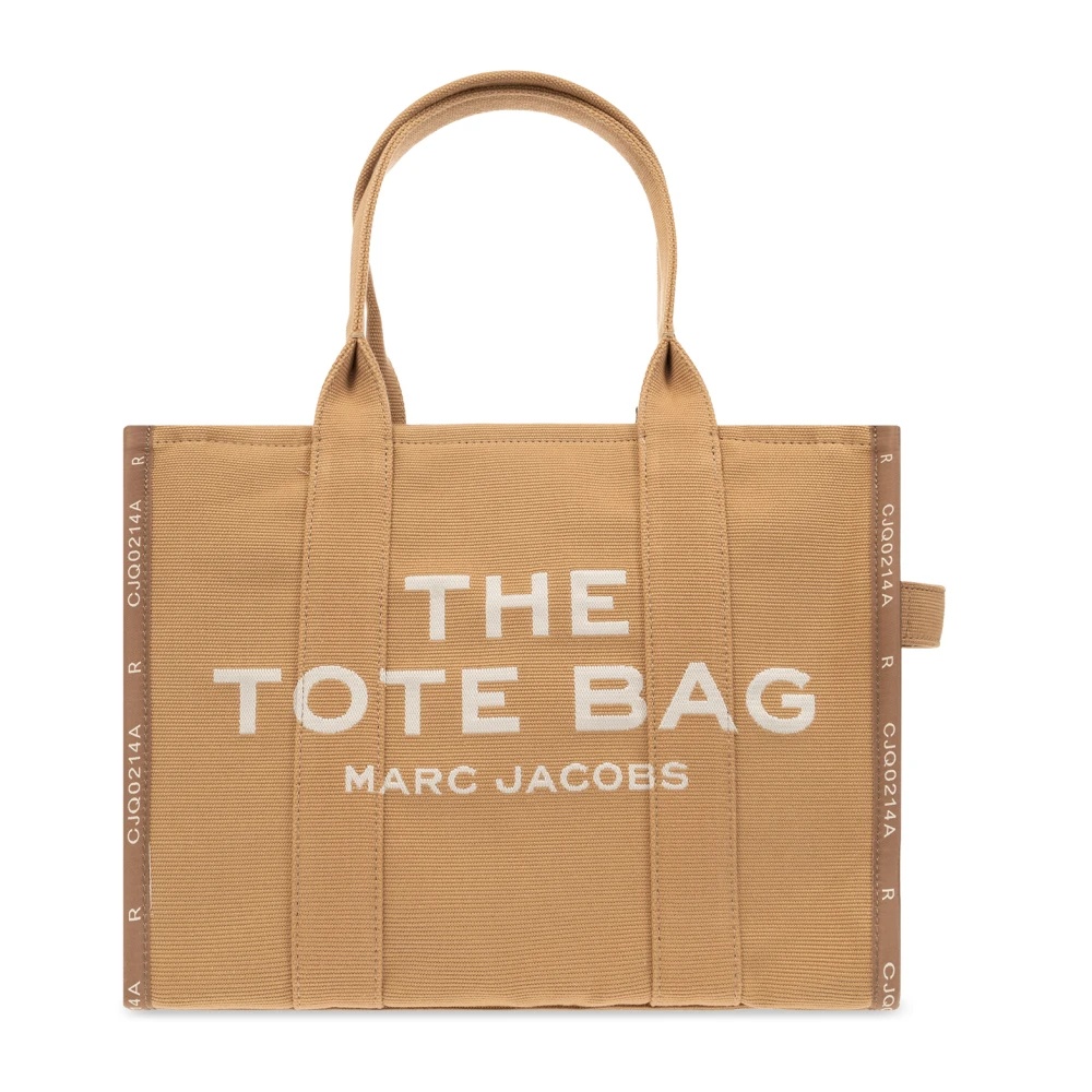 【関税込み】The Large Tote Bag - Marc Jacobs - Beige - Cott Marc Jacobs The Large Canvas Tote Bag | Neiman Marcus