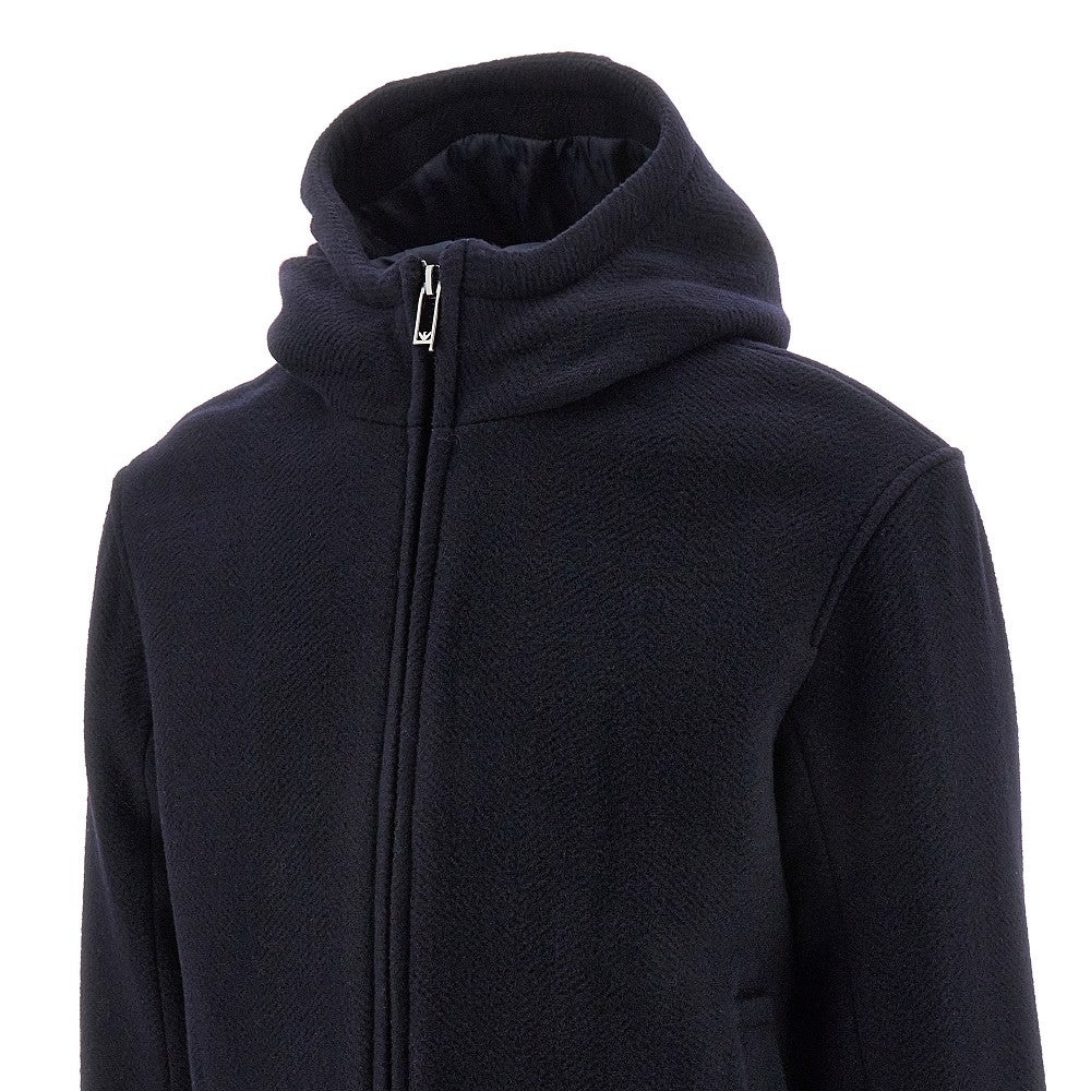 WOOL FULL-ZIP BLOUSON JACKET - 2