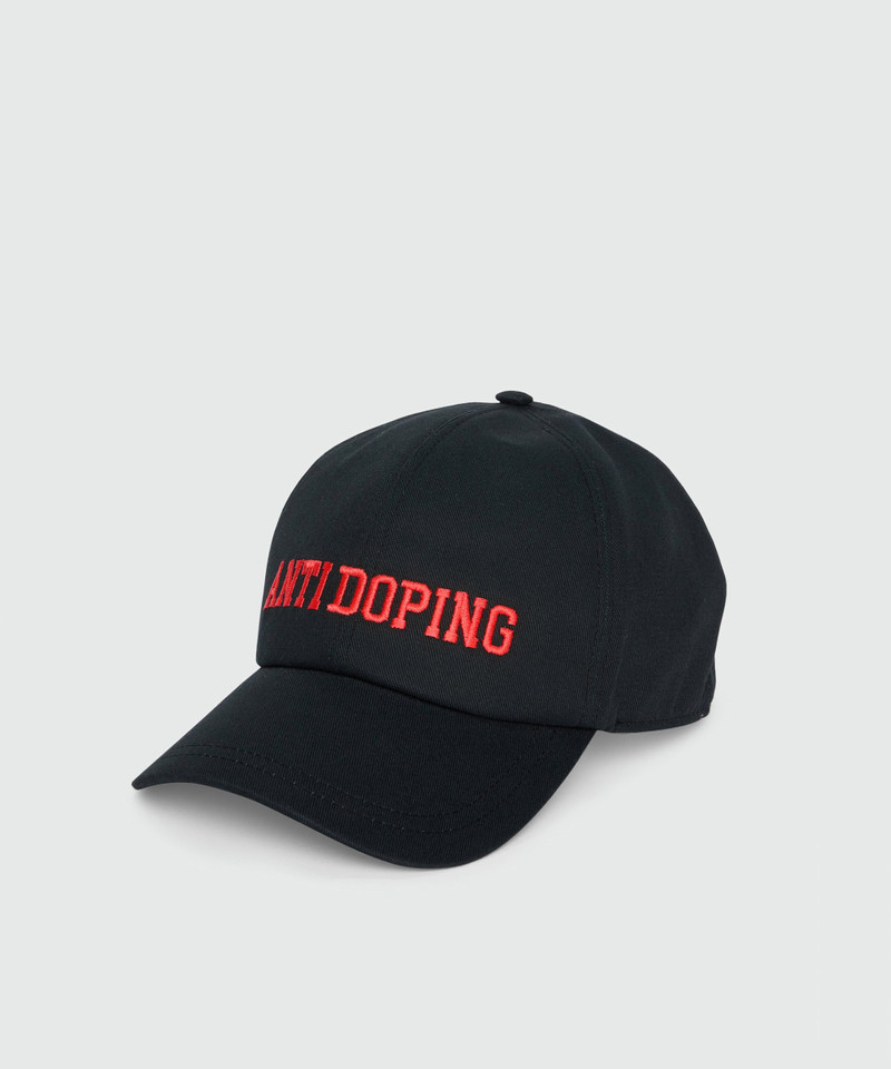 Black baseball cap with MSGM embroidery 1