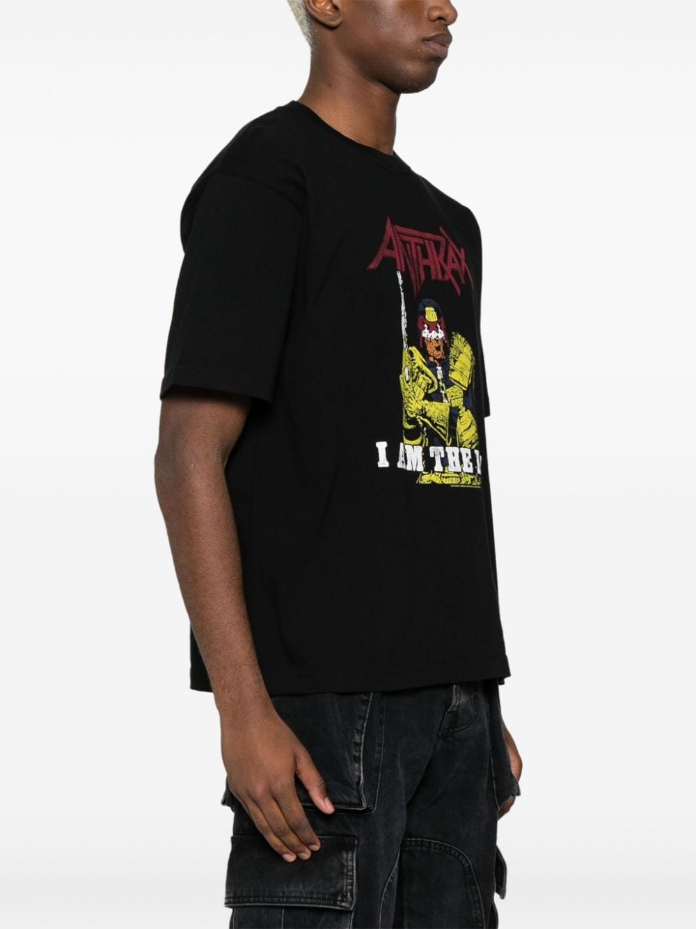 x Anthrax logo-print T-shirt - 3