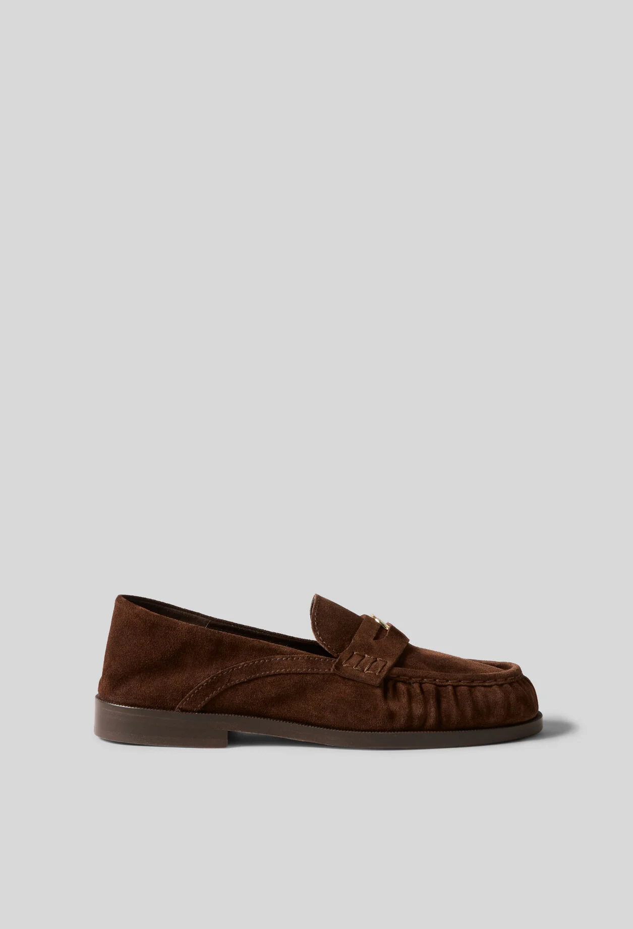CHOCOLATE SUEDE LOAFERS - 1