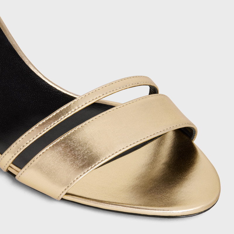 CELINE KITTEN SANDAL in LAMINATED LAMBSKIN 4
