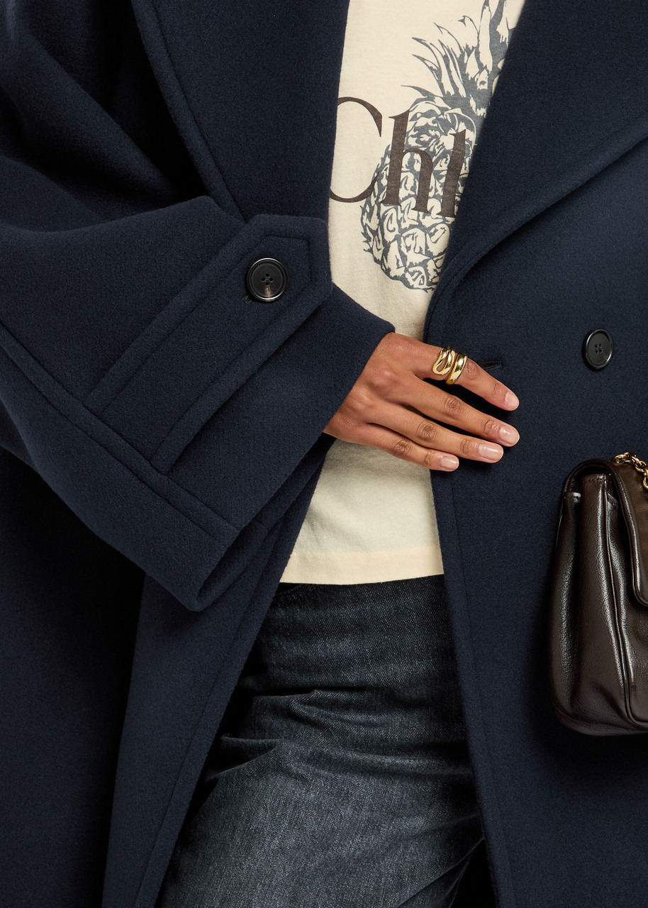 Chloe Double-breasted Wool-blend Jacket - 5