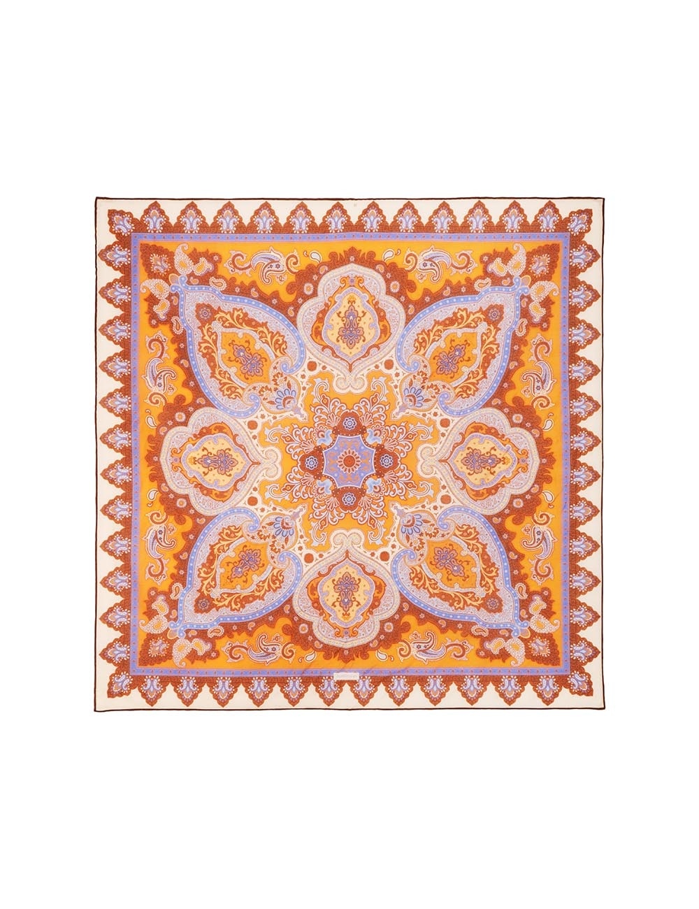 SILK COTTON SQUARE SCARF - 3