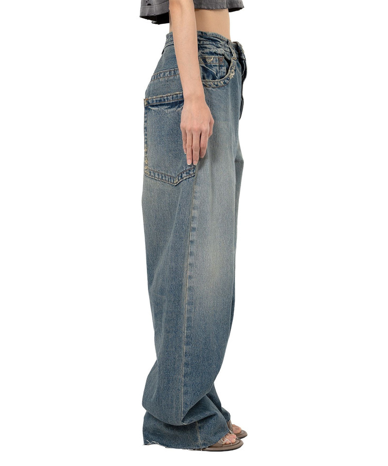 Amateur Sewn Like Wide Denim Pants 13