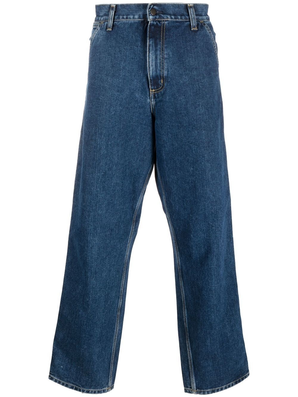 Single Knee straight-leg jeans - 1