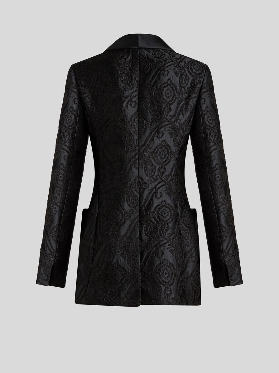 SILK JACQUARD JACKET - 5