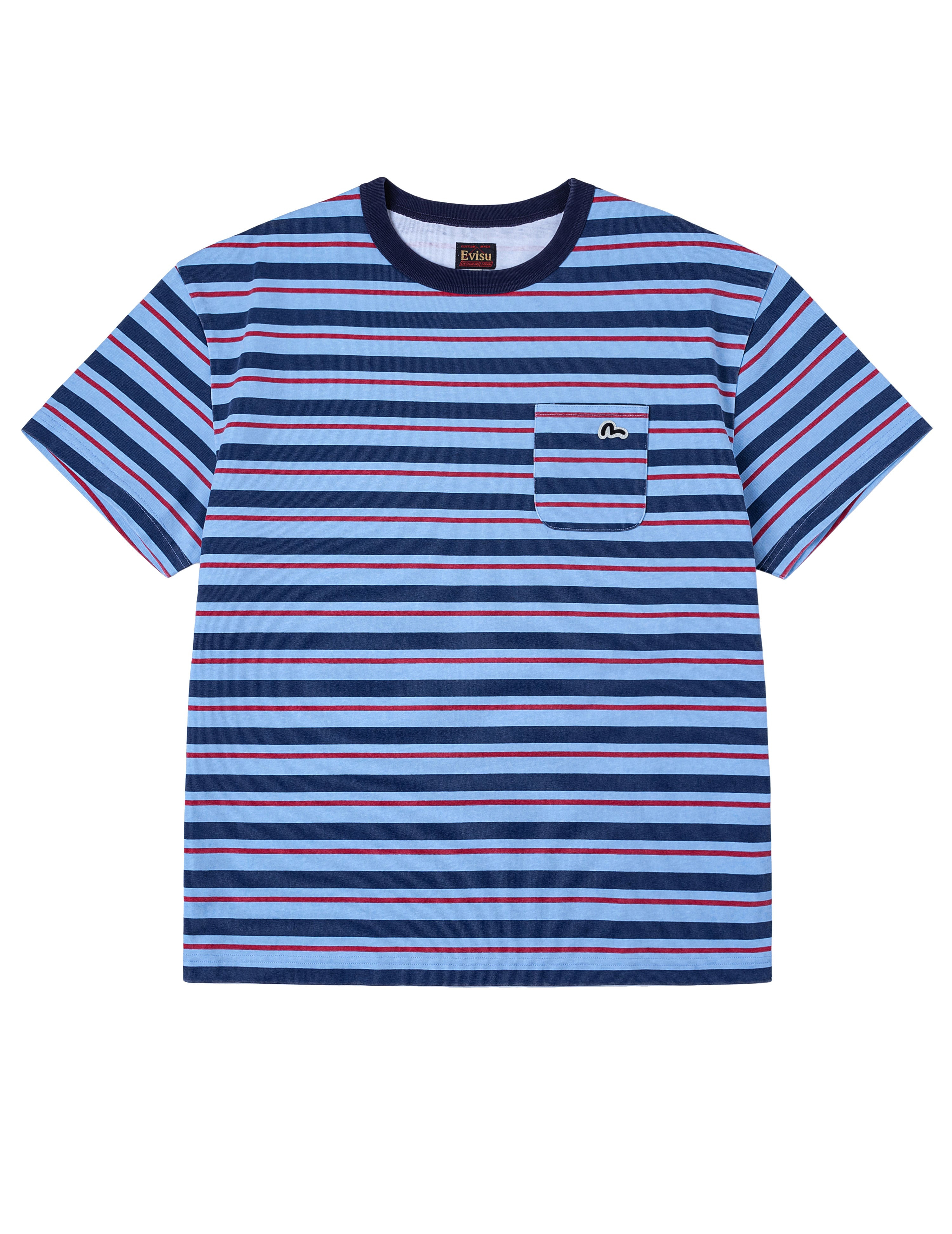 Seagull Appliqué Relax Fit Stripe T-Shirt - 10