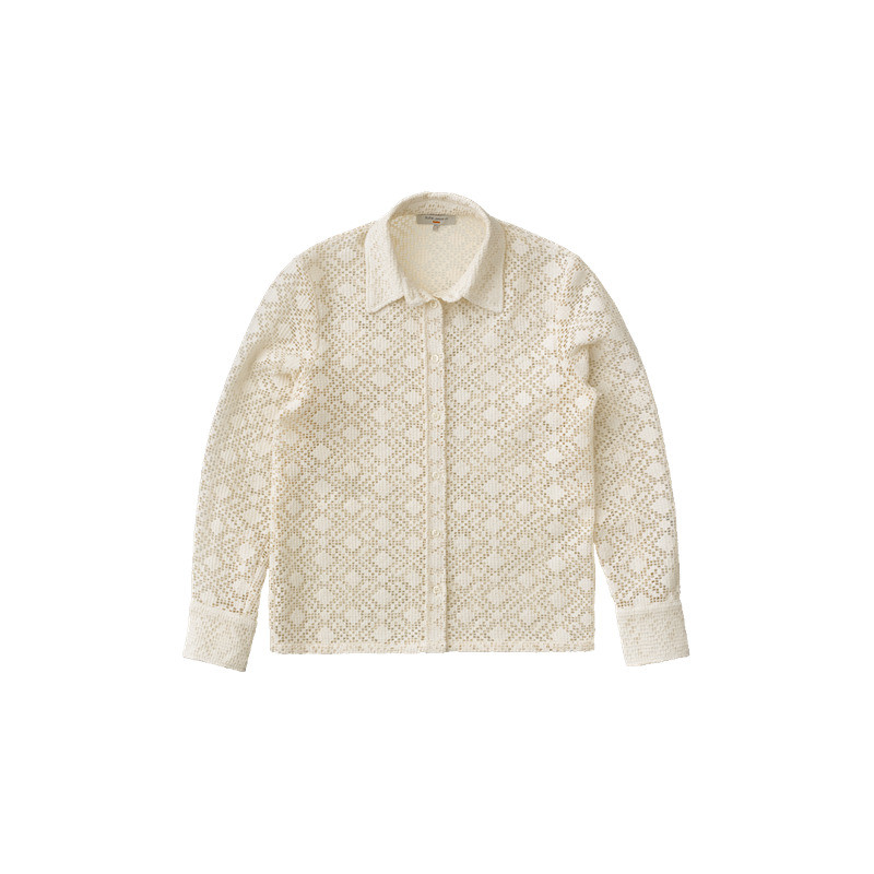 Doris Lace Shirt Egg White 7